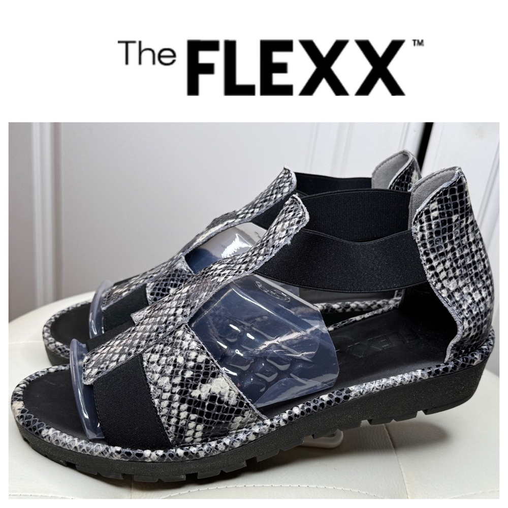 The Flexx Snakeskin Comfort Sandals